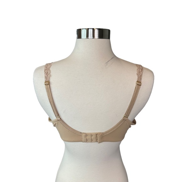 Soma Embraceable Push Up Lace Trim Bra Womens Wired Full Coverage Nude 36C - Picture 5 of 7